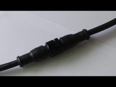 メタル M16 溶接 黒 白 IP68 電源接続器