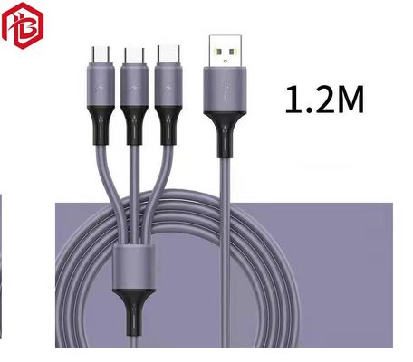 買う ナイロンは6ft 3ftを1つのUsb 3.0の充電器ケーブル マイクロUsbのタイプCの速い充満データ ケーブルに付き10ft 3つ編んだ online manufacture