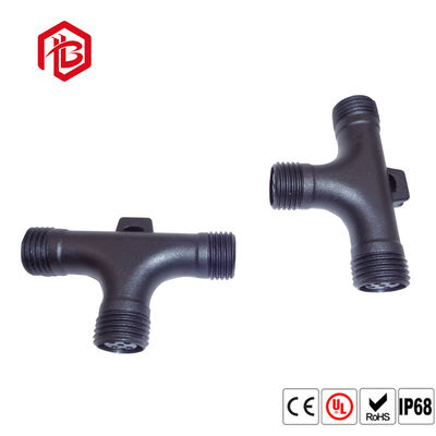 買う 2 3 4Pin 3 Way Tタイプ 防水 PVC 男性 女性 コンネクタ 黒 online manufacture
