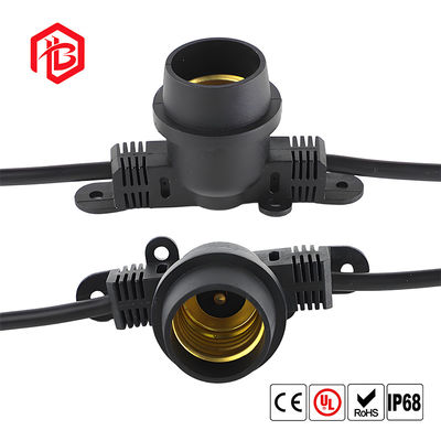 買う Wire Outdoor Socket Screw Base E27 Waterproof Holder with E27 Lamp Holder Base Holders Aerospace Grade Male/Female PCB Mount online manufacture