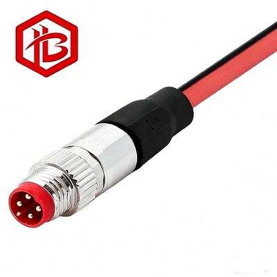買う M8 DIN 3pin Nickel Plated Male to Female Straight Plug IP68 Waterproof Sensor Cable online manufacture