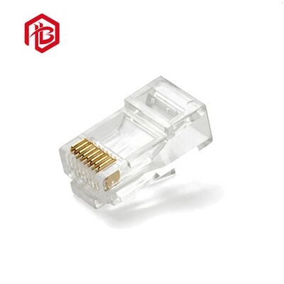 買う 高性能 CAT5 UTP モジュラープラグ オス/メス Cat5e Cat6 8p8c シールド パス イーサネット RJ45 PCB RF 電源ケーブル コネクタ online manufacture