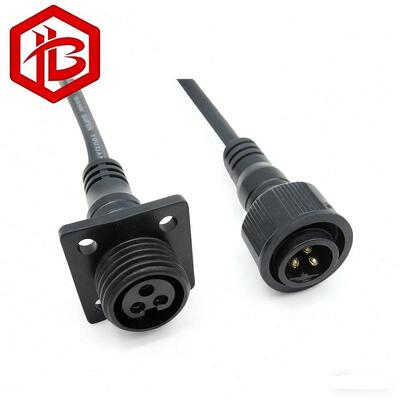 買う M15 フランジッド 防水プラグ 男性/女性 パネル マウントケーブルコネクタ 2-4Pin IP68 PCB RF ストリートライトプロジェクト online manufacture