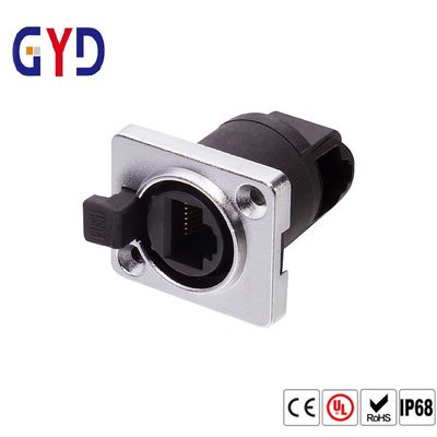 買う ポリ塩化ビニールTPE IP69 Rj45のメス コネクタの防水イーサネット ジャック online manufacture