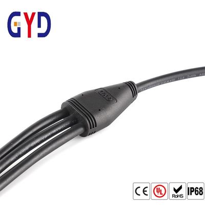 買う 3方法ディバイダーの白い電気IP67防水ケーブル コネクタの黒 online manufacture
