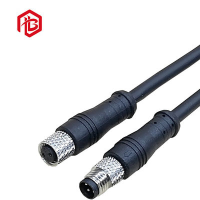 買う 110V 220V 3Pin M8防水データ コネクター電気機器のための黒い色10フィートの online manufacture