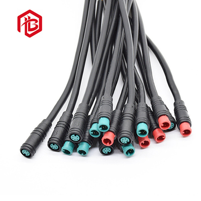 M8 2Pin Nylon IP68 Male Female Electric Bike Waterproof Cable Connector Plug