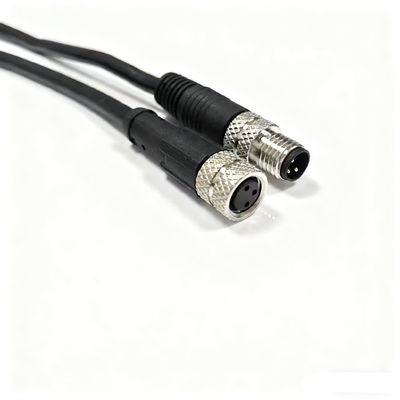 M8 3 4 5 6 8 Pins Shielded Cable Connector PVC TPU Molding Plug Male Female Straight Right Angled M8 Sensor Cables