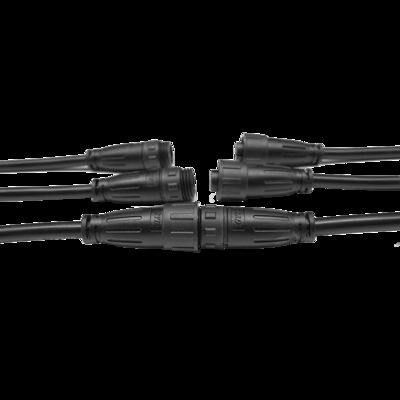 BETT M16 Series 2+4-Pin Push Self-Locking IP67 Waterproof Male/Female Plug 16A 500V Cable for LED/LCD Display Modules Power