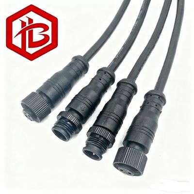 M15 PVC WITH CABLE3 Pin Waterproof Connector Male Female Extension Cord  IP68 LED Connector Cable