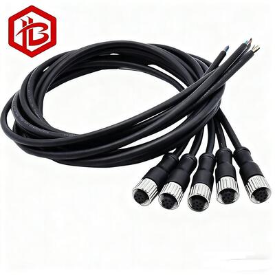 M12 Metal Plug Aerospace Male/Female UHF PCB RF 8A IP68 3-6 Pins a Code Canbus Overmolding Connector