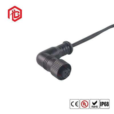 M12RIGHT-ANGLED ELBOW Male/Female UHF RF PCB Power Adapter 2-8 Pin Connector with IP68 Rating