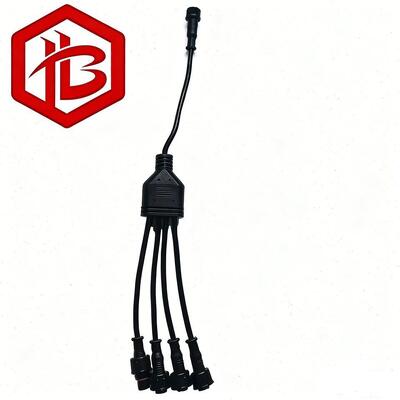 M15 PVC Waterproof RGBW LED Rock Light Male/Female Connector with UHF RF PCB Extension Cable for Car