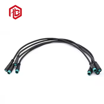 M8 2Pin Copper Contact Nylon IP68 Male Female Electric Bike Waterproof Aerospace UHF Cable Connector Plug