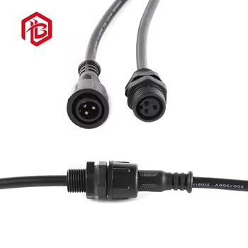 M19 IP68 4-Pin Male/Female Copper Cable Connector with 12A Rated Current Nylon Housing for Aerospace and Solar Power Systems