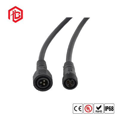 M15 PVC Waterproof Male/Female Copper Contact IP68 Connector with Cable for Aerospace and Solar Power Systems
