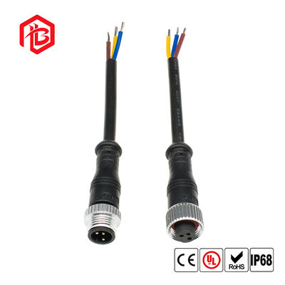 M12 Copper Housing 30A IP68 Male/Female Waterproof Connector