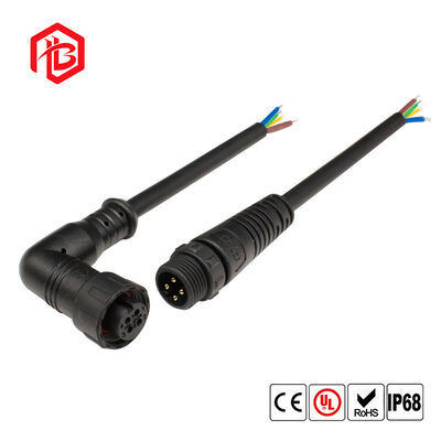M12 Multi-Core Elbow Waterproof Connector Aviation Energy Storage Plug Connection Line