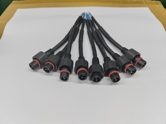 カスタマイズされたM11 M12 M14 M15 M16 LEDストリート防水ケーブル 2 3 4 5ピン 男性 女性ドッキング延長 PVC電源コードコネクタ